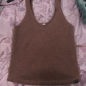 victoria’s secret pink sherpa pajama top